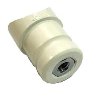 Bow End Tee 25x1.6mm Nylon White