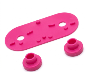PYF17- Small Fluro Backing Plate & Plugs - 3 Pack